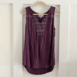 Knox Rose Purple Tank - Medium